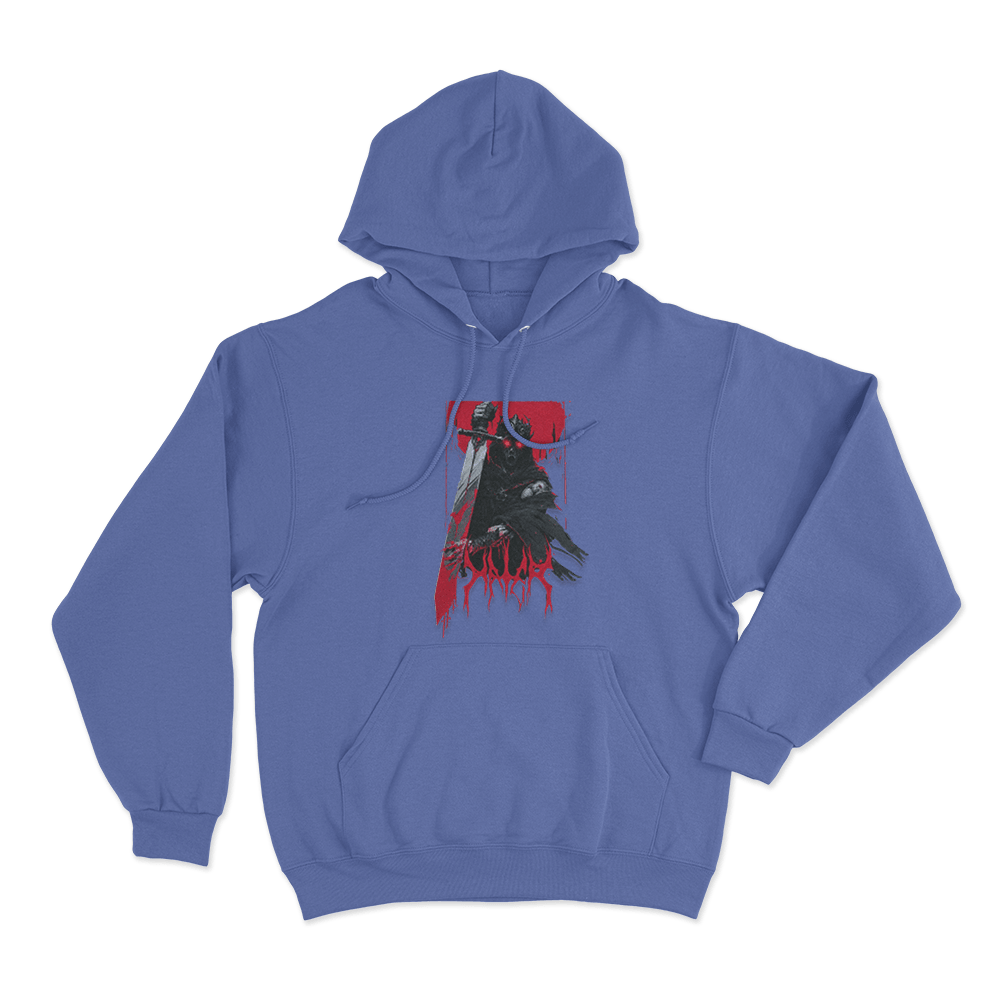 Cursed King Warrior Unisex Hoodie Blue Cursed King Warrior Unisex Hoodie Blue