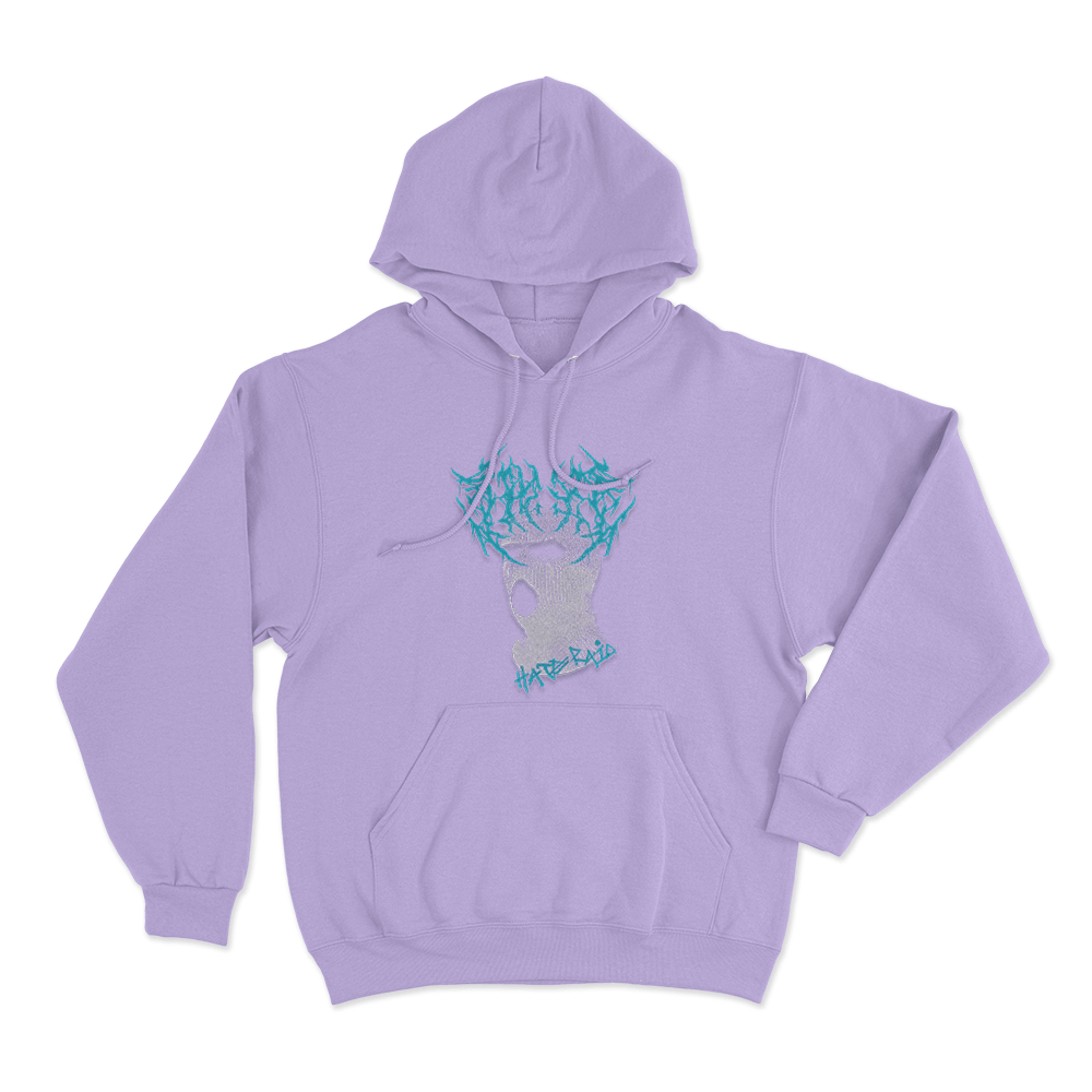 Hate Raid Balaclava Unisex Hoodie Purple Hate Raid Balaclava Unisex Hoodie Purple
