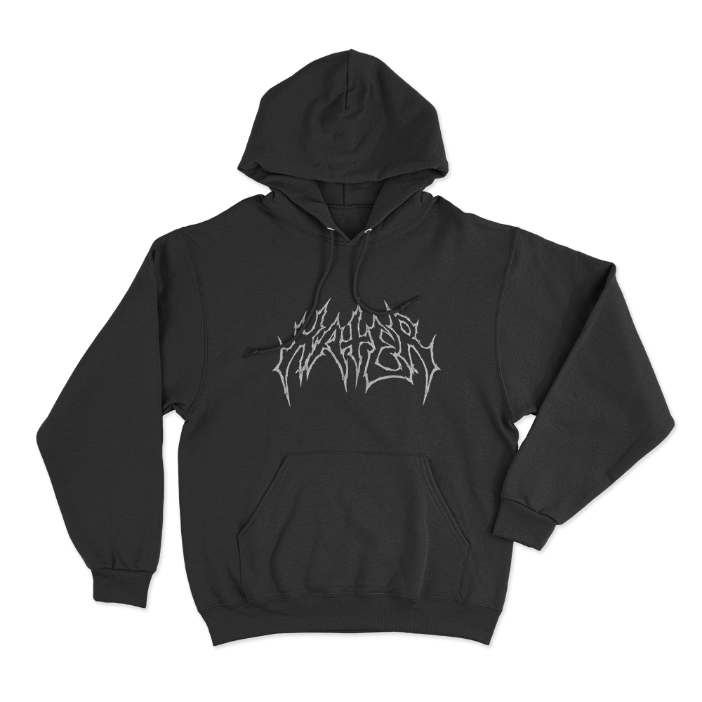 Hate Raid Metal Logo Unisex Hoodie Black Hate Raid Metal Logo Unisex Hoodie Black