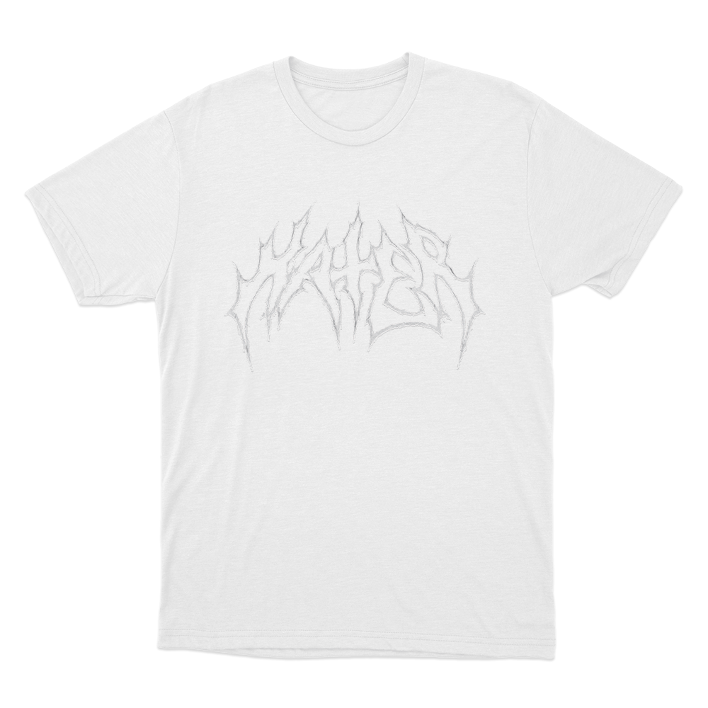 Hate Raid Metal Logo Unisex T Shirt White Hate Raid Metal Logo Unisex T Shirt White