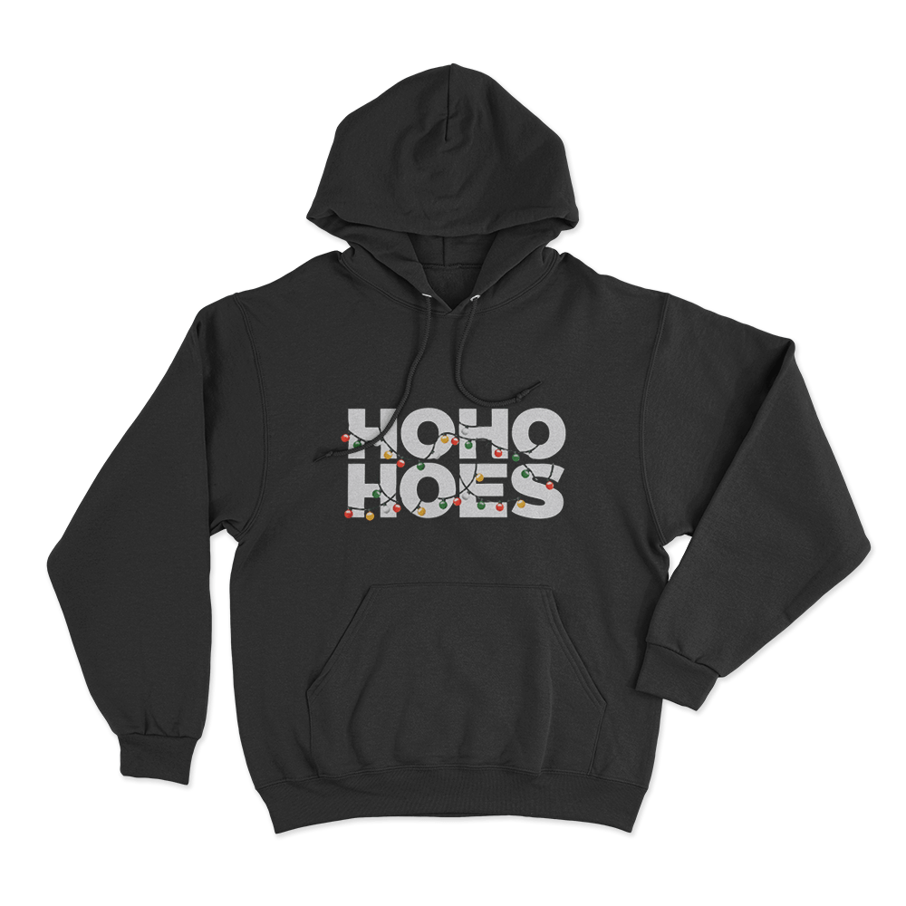 Ho Ho Hoes Unisex Hoodie Black Ho Ho Hoes Unisex Hoodie Black