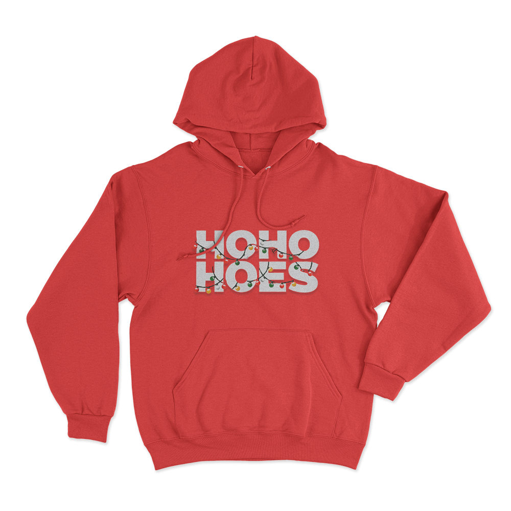 Ho Ho Hoes Unisex Hoodie Red Ho Ho Hoes Unisex Hoodie Red