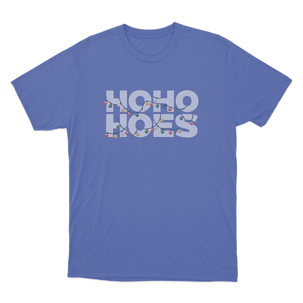 Ho Ho Hoes Unisex T Shirt Blue Ho Ho Hoes Unisex T Shirt Blue
