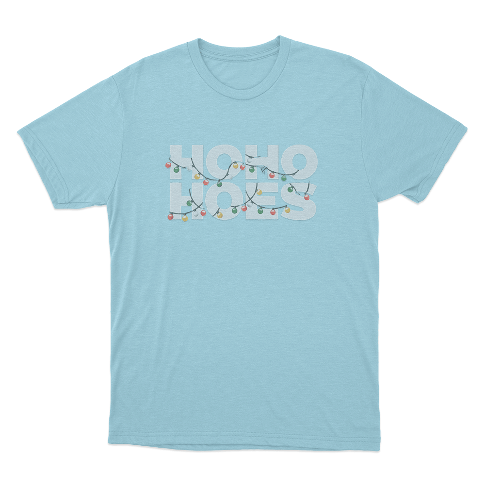 Ho Ho Hoes Unisex T Shirt Sky Blue Ho Ho Hoes Unisex T Shirt Sky Blue