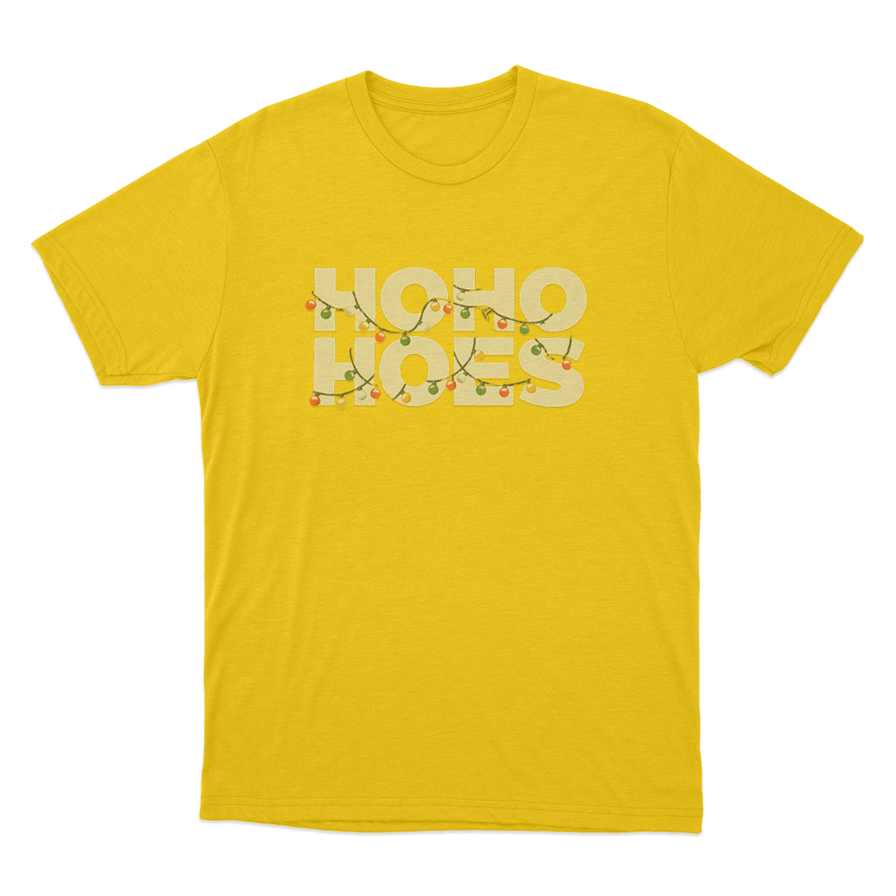 Ho Ho Hoes Unisex T Shirt Yellow Ho Ho Hoes Unisex T Shirt Yellow