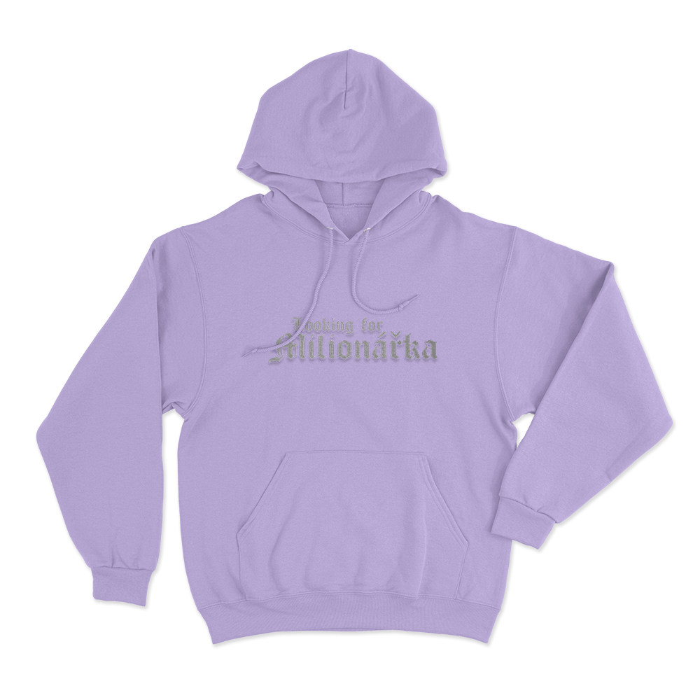 Looking For Milionářka Unisex Hoodie Purple Looking For Milionarka Unisex Hoodie Purple