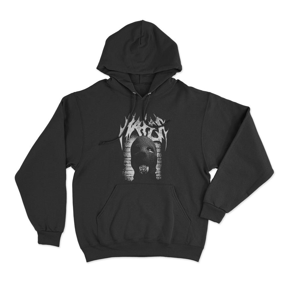 Sibiřan Balaclava Hate Raid Metal Logo Unisex Hoodie Black Sibiran Balaclava Hate Raid Metal Logo Unisex Hoodie Black