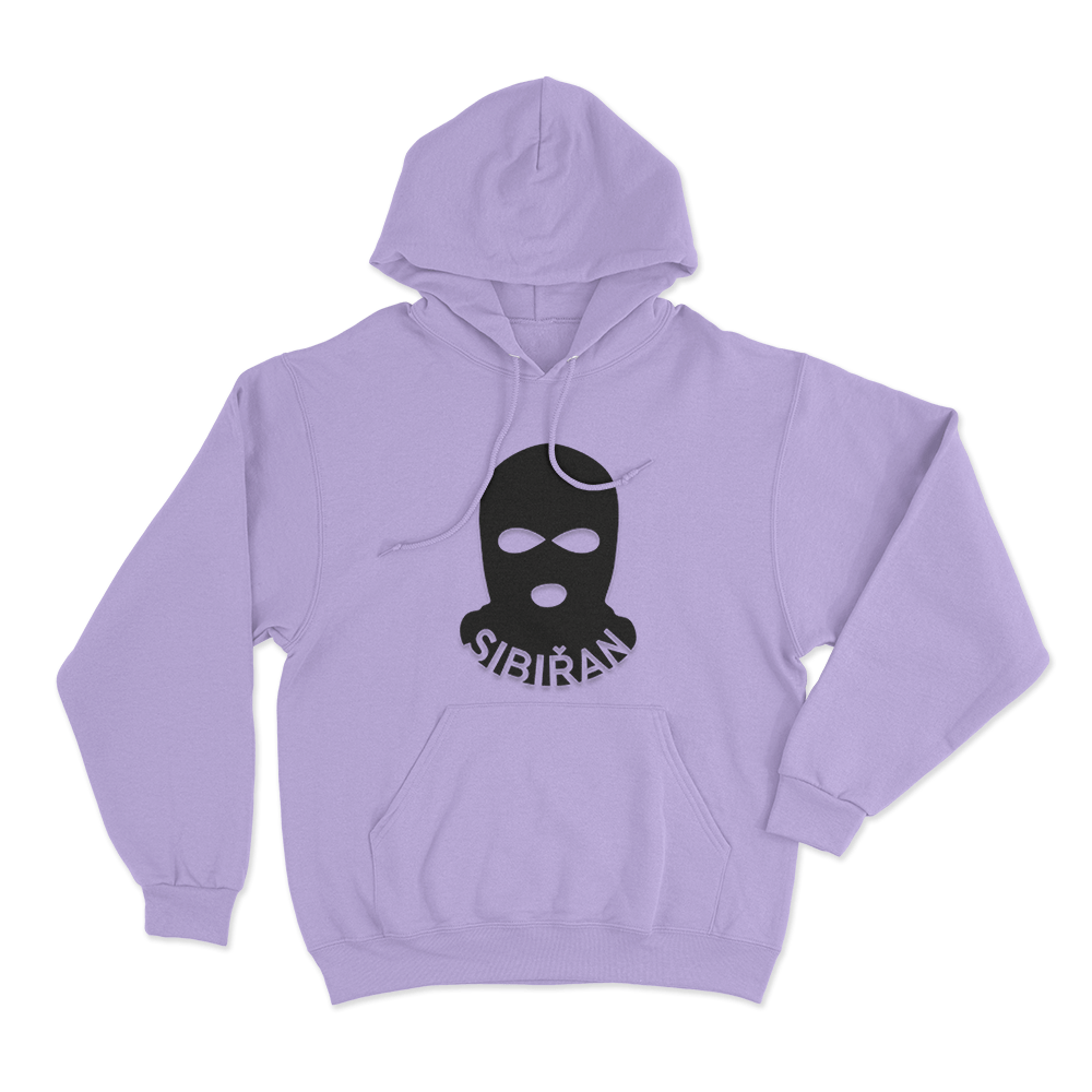 Sibiřan Balaclava Logo Unisex Hoodie Purple Sibiran Balaclava Logo Unisex Hoodie Purple