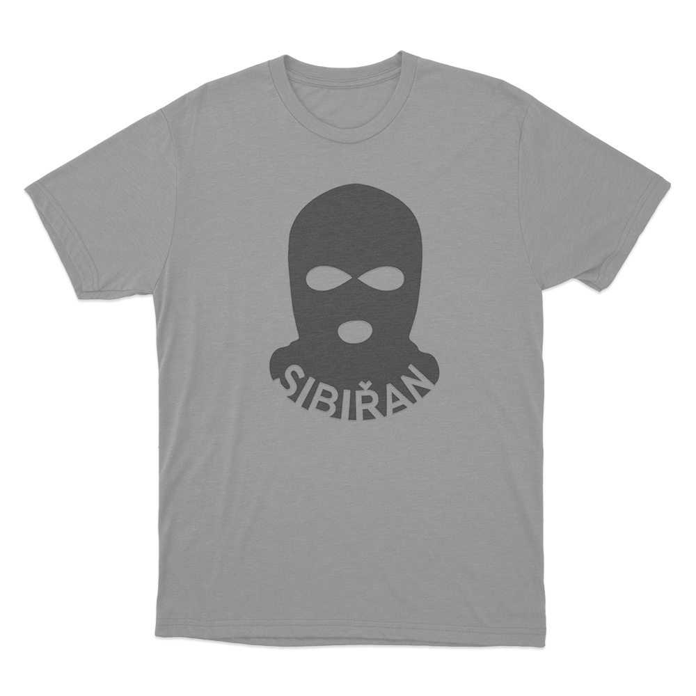 Sibiřan Balaclava Logo Unisex T Shirt Grey Sibiran Balaclava Logo Unisex T Shirt Grey