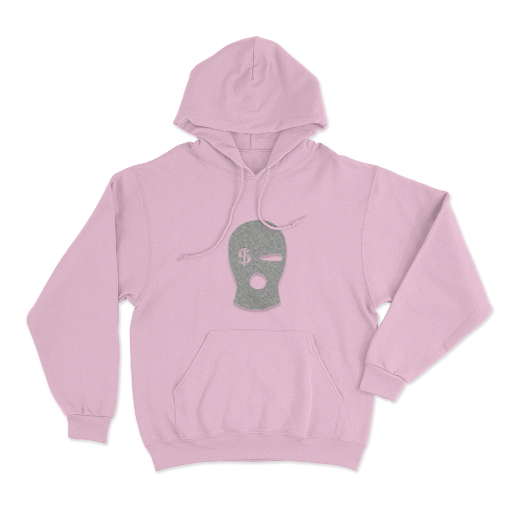 Sibiran Dollar Balaclava Mask Logo Unisex Hoodie Pink Sibiran Dollar Balaclava Mask Logo Unisex Hoodie Pink