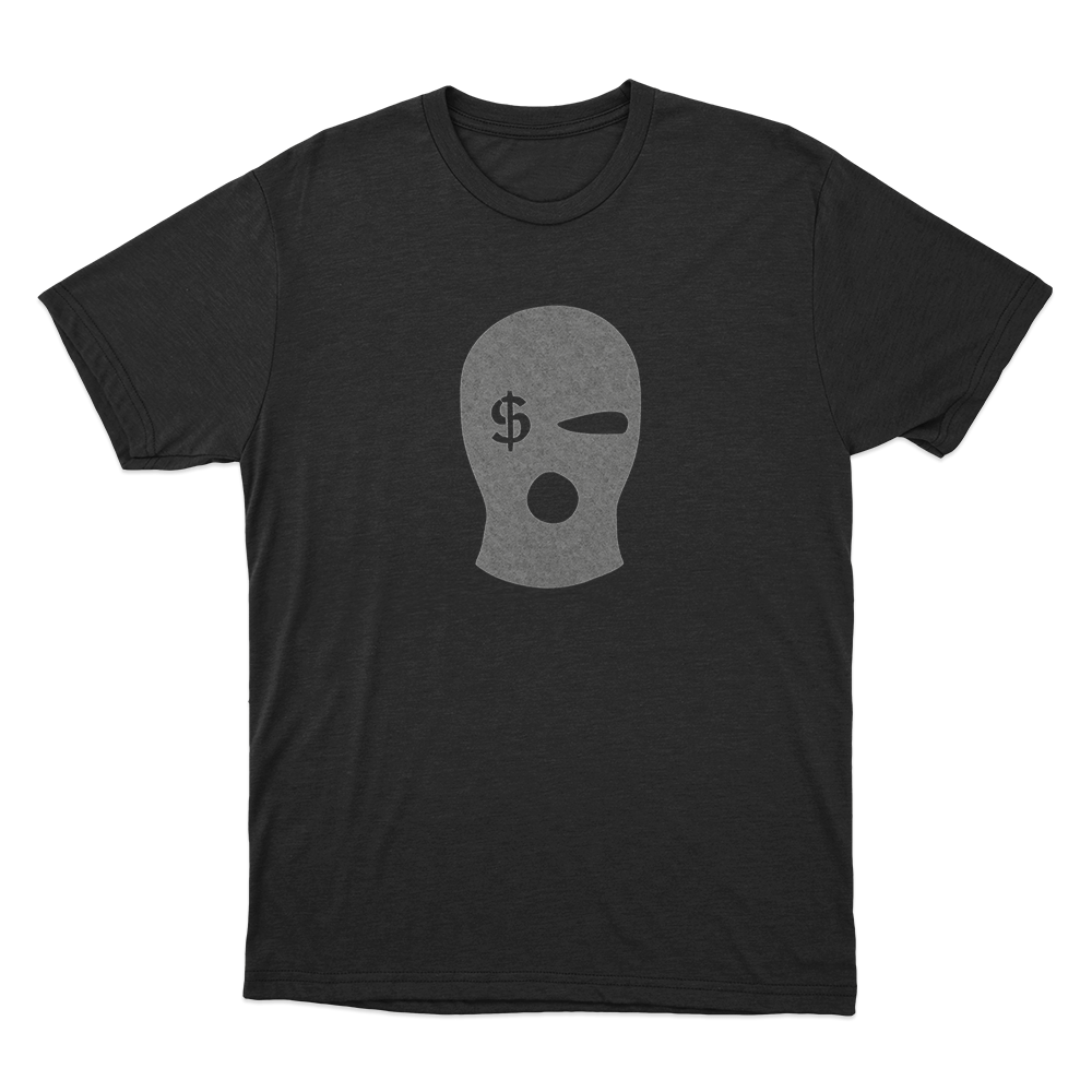 Sibiran Dollar Balaclava Mask Logo Unisex T Shirt Black Sibiran Dollar Balaclava Mask Logo Unisex T Shirt Black