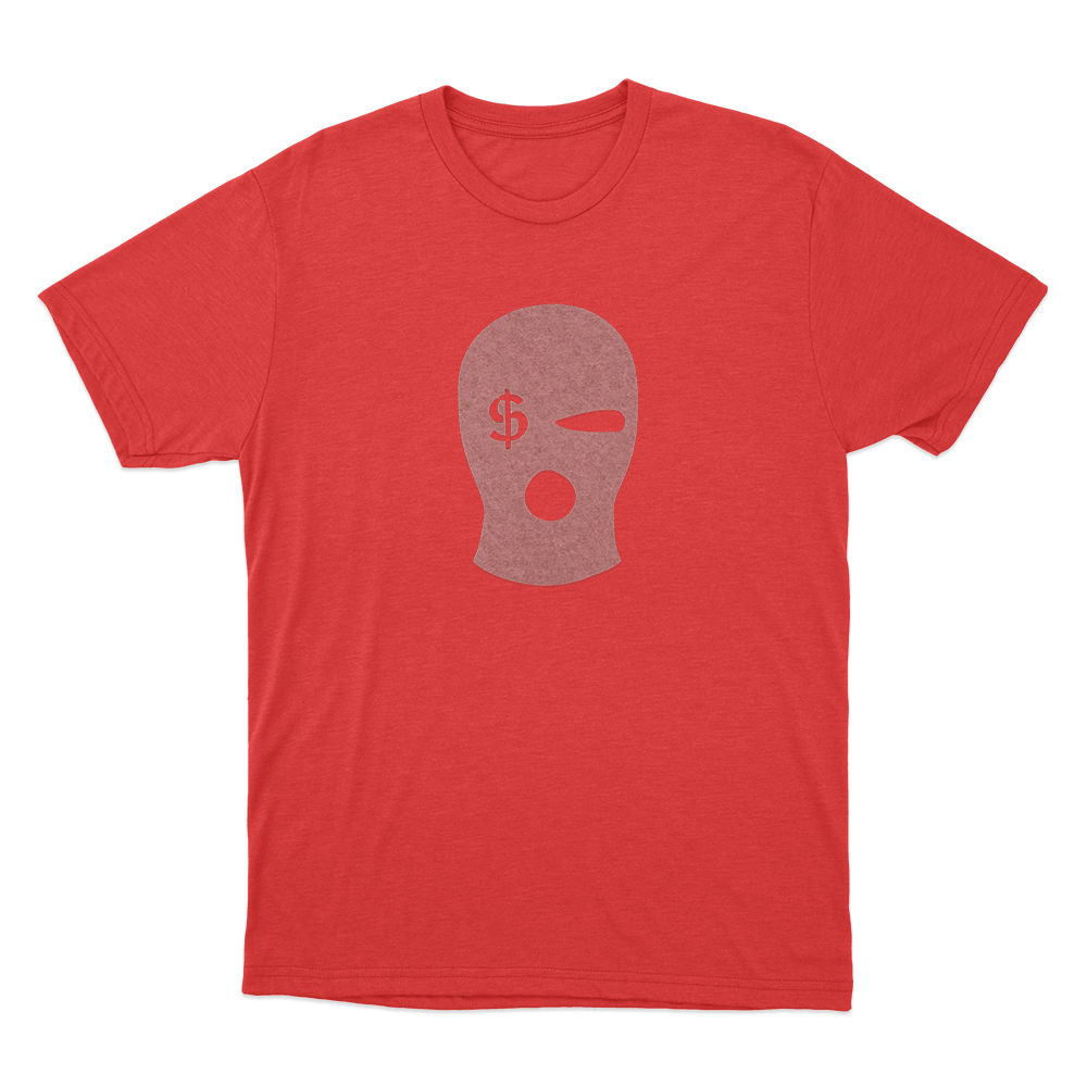 Sibiran Dollar Balaclava Mask Logo Unisex T Shirt Red Sibiran Dollar Balaclava Mask Logo Unisex T Shirt Red