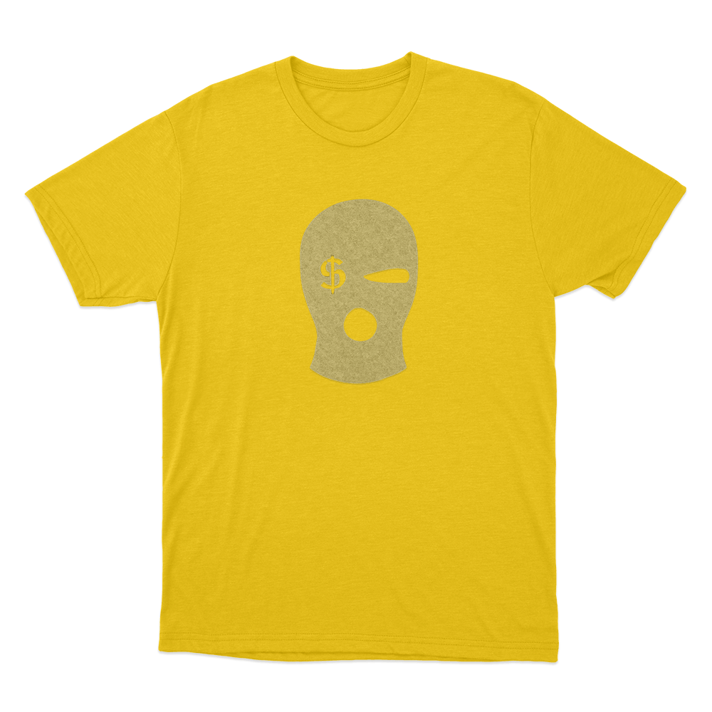 Sibiran Dollar Balaclava Mask Logo Unisex T Shirt Yellow Sibiran Dollar Balaclava Mask Logo Unisex T Shirt Yellow