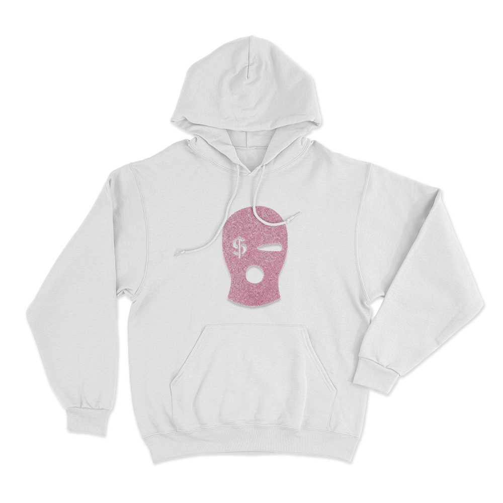 Sibiran Dollar Balaclava Mask Unisex Hoodie White Sibiran Dollar Balaclava Mask Unisex Hoodie White